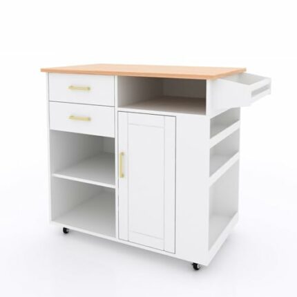 JJZXD Kitchen mobile dining trolley multi-layer multi-functional storage storage sideboard household shelves workbench