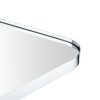 EGHOME 24x36'' Chrome Rounded Rectangle Bathroom Vanity Wall Mirror Polished Nickel Stainless Steel Metal Framed Rectangular Bathroom Mirror, Ver