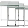 AC Design Furniture, Nest Table, Silver, 50 x 50 x 55 cm