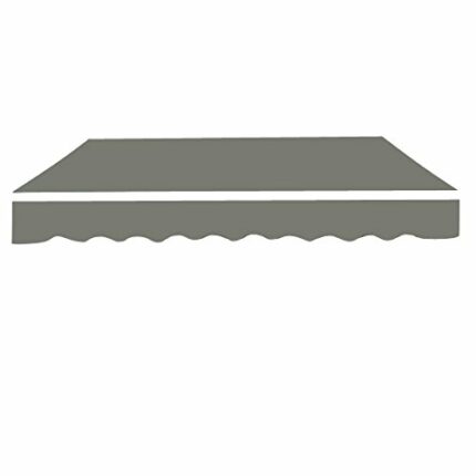 Greenbay Grey Garden Patio Awning Canopy Sun Shade Shelter Replacement Fabric - 2.5M x 2M