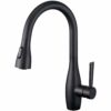 CREA Kitchen Tap with Pull Out Spray, Kitchen Mixer Tap with 3 Function, 360° Swivel Mixer Tap for Kitchen Sink, Single Handle Kitchen Sink Mixer