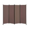 4 Panel Room Divider, Folding Privacy Screen Wall Divider for Room Separation, Freestanding Room Partitions for Home Office Dorm Decor 84”W×67”H,