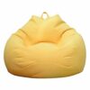 Deeabo Large Bean Bag Chair Cover, Lazy Lounger Bean Bag Storage Chair Cover Sofa Solid Color Simple Design Indoor Lazy Lounger Cover for Adults