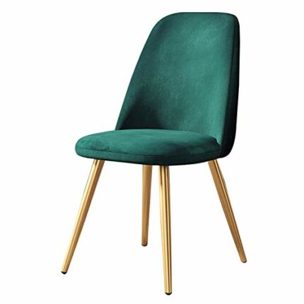 Kitchen Dining Room Furniture Chairs Velvet Reception Dining Chair Soft Cushion Seat And Back Non-slip Metal Legs For Living Room Patio Office Ki
