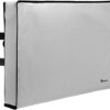 Weatherproof Outdoor TV Cover 72"-75" inch - Full coverage for Flat TVs - Universal for Any Mount and Stand - Grey