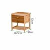 SDFGH Bedside Cabinet Simple Mini Bedside Cabinet, Storage Cabinet with Removable Double Drawer Design