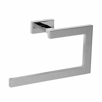 Inda A18160CR Lea Ring Towel Holder, Brass, Chrome, 6 x 22 x 14 cm