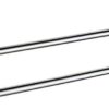 Bathroom Bathroom Shelf Double Bar Towel Rack Storage Rack Kitchen Cloths Hanger Tower -Resistant Shower Holder - Silver Tower Hanger/70Cm