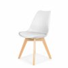 IHANA Dining Chair with Cushioned Pad Seat & Solid Beech Wood Legs for Mid Century Modern Dining Room Living Room Bedroom Kitchen & Lounge