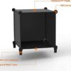 HOMIDEC Cube Bookcase, 9 Cube Storage Unit Bookshelf Storage Cube Organiser Multi-Use DIY Storage Cube Shelf for Books, Toys, Clothes, Tools