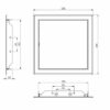 20x20 cm / 8x8 inch White Metal Access Panel - Access Door - Inspection Flap