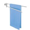 Wenko Bosio 19618100 Towel Rail with 2 Arms Stainless Steel