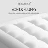 TEXARTIST King Mattress Pad Cover Cooling Mattress Topper 400 TC Cotton Pillow Top Mattress Cover Quilted Fitted Mattress Protector with 8-21 Inc