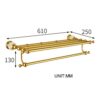 HIGOH Towel Racks,Bathroom Towel Rack Wall Mounted Towel Holder,European Style Bathroom Towel Rack,Stainless Steel Bathroom Rack,Bathroom Jade Ba