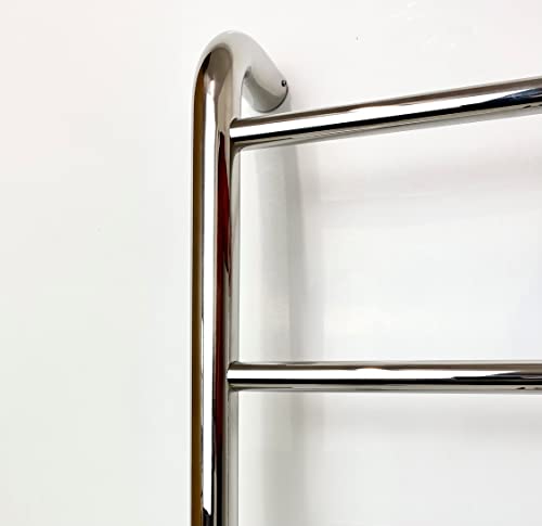 Madrid Electric Heated Towel Rail H770mm W550mm Mirror Polished Finish Dry Electric Towel Rail