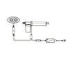 Huachuang Remote Control/Hand Control 2-button 5-pin Connector with for Electric Recliner Chair Lift Electric Sofa leisure chair 2 buttons Contro