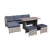 CZDYUF Outdoor PE Rattan Sofa Set Of 5 Outdoor 3-seater Sofa Design