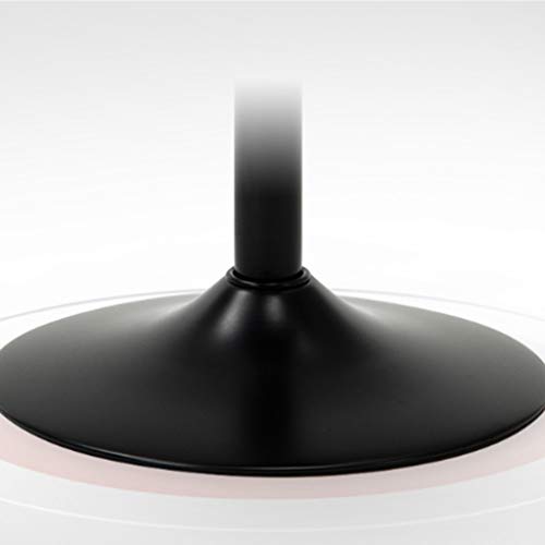 LUKEO Hydraulic Bar Stool Dining Chairs with Backrest 360° Swivel Adjustable Height PU Upholstered Seat Assembled Pub Home