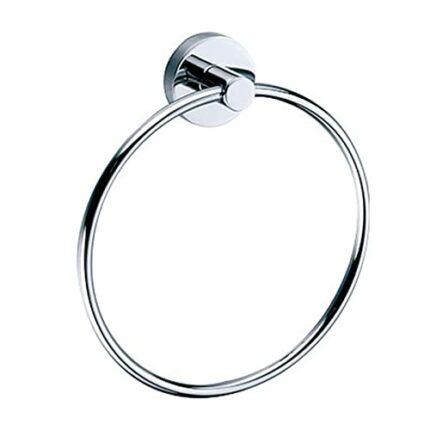 Agua Accessories Towel Ring for Hanging Towel Hanger, Towel Holder Wall Mounted for Bathroom & Kitchen Bathroom Accessories Chrome 12 Years