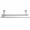 Over the Door Towel Rail, Towel Rack Stainless Steel Retractable Bath Double and Single Bar Towel Shelf Holder for Bedroom Bathroom Kitchen Livin