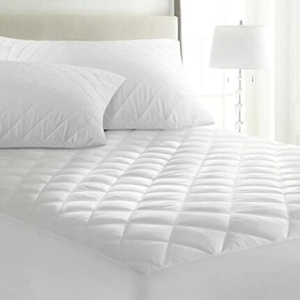 Moonlight Bedding Super king Mattress Protectors Extra Deep 30 Cm Stretch Skirt Anti Allergy Quilted Mattress Topper Breathable Fitted Mattress C