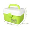Zerodeko Lock Box for Medication Medicine Lock Box with Handle Locking Storage Box Portable Safe Box Large Storage Box with Lock