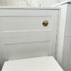 Gold Toilet Flush Button Replacement for Cable Operated Concealed Cistern WC, Flush Fitting Mounting, Brushed Gold Colour