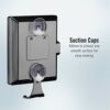 ConairMan LED Shower Mirror, Fog Free Mirror - Great for Shower Shaving, 2X Magnification, Glossy Black Finish