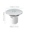 Lokatall Shower Drain Cover, Shower Waste Trap Cover Plug Hole Cover Shower Trap Cover Replacement, 115mm Chrome Finished Top Cover / 90mm Drain