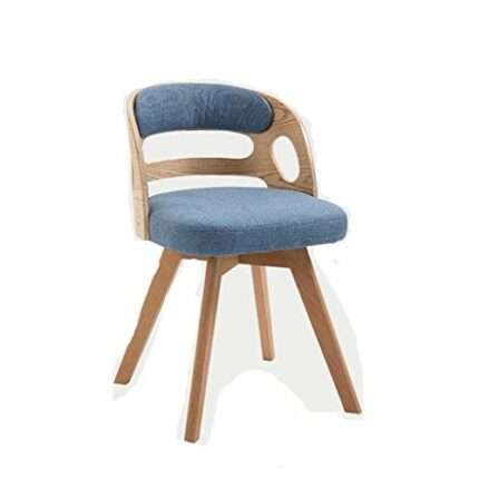 DINGZZ Dining Chairs Living Room Chair Mid Century Accent Chairs Leather Solid Wood Legs Leisure Chairs for Kitchen Home Furniture (Color : D)