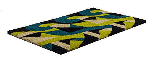 Entryways Victoria and Albert Museum Art Deco Coir Doormat, Multi, 45 x 75