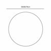 Bathroom mirror LED Round Frameless Wall-Mounted Smart Mirror Simple Vanity Mirror White Light High-Definition Explosion-Proof Silver Mirror with