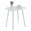 YOUDENOVA Side Table, Wooden End Table, Coffee Snack Table for Living Room, Bedroom, Bedside Table, Nightstand, Sofa Table, 40x30x43, Black