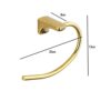 SLNFXC Towel Holder Gold Non Perforated Semicircle Towel Ring Bathroom Towel Rack Stainless Steel Towel Rack Bathroom Pendant