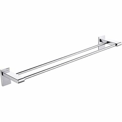 Towel Rack Bathroom Towel Rail 304 Stainless Steel Polished Surface Wall Mounted Simple Perforated Towel Bar for Kitchen and Bathroom Accessories