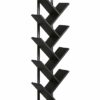 Yusong Tree Bookshelf, Floor Standing Bookcase with Steel Pipe for Living Room Bedroom, Organizer Shelves for Home Office (Brown, 9 Tier)