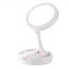 ROSEBEAR Makeup Mirror With LED Light, Vanity Mirror 1/10X Magnification Mirror, Cosmetic Mirror Foldable Mirror for Travel Battery and USB Power