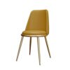 dining chair Kitchen Dining Room Furniture Chairs Water Proof PU Leather Dining Chairs With Metal Legs Soft Cushion Seat And Back For Office Loun
