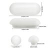 GLADFRESIT Toilet WC Seat Buffer Set, Toilet Seat Bumper, Noise Dampening Bumpers, Gasket Toilet Seat Buffer Set, Universal Toilet Bumper, Replac