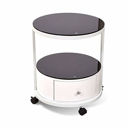 N/A Fashion round bedside table simple European side a few creative corners several lockers coffee storage