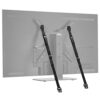 WALI Anti-Tip Heavy Duty Straps Safety Protection Fit Most Flat Screen TVs and Furniture (TAS001), Metal, Black, 2 Pack