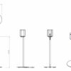 Nova Black Floor Stand for Sonos One (Gen1, Gen2), One SL and Play:1 (Single)