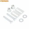 ZENO Toilet Seat Soft Close | Simple Bottom Fixing | Heavy Duty UF Material Anti-Bacterial Toilet Seats White with Adjustable Plastic Fixings | O