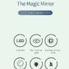 OTCPP Lighted Magnifying Mirror，4.5" Rechargeable Double Sided Lighted Makeup Mirror with 3 Colors, 1x/5x 360°Rotation Touchscreen Cosmetic Mirro