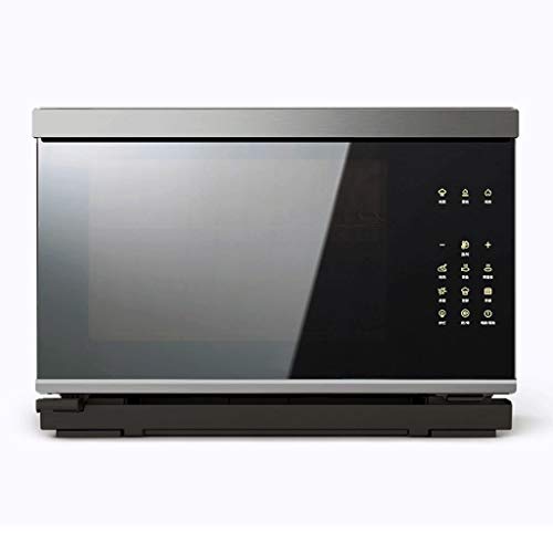 KKYKP Digital Countertop Toaster Oven,Steaming and Baking One Large Capacity 28L,Black
