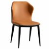 dining chair Kitchen Dining Room Furniture Chairs Modern Leather Dining Chair Water Proof Leather Side Chair With Metal Legs Living Room Bedroom
