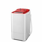 Washing Machines Portable Mini Washing Machine,Eluting Integrated Purple Antibacterial Household Microwashing(mini washing machine) (Red)