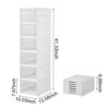 XIYAO Foldable Shoe Storage 6 Tier Front Opening Shoe Organizer-Clear Sturdy Plastic Shoe Storage Box Assembly-Free Foldable Shoe Rack,Plastic Sh