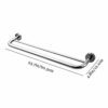Towel Rack Double Towel Bar Stainless Steel Multifunctional Towel Rail Wall Mounted Bathroom Towel Shelf Polished Chrome Plated Anti Rust Towel H