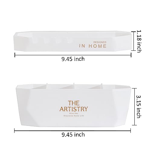 FNBK 2Pcs Wall Mounted Umbrella Holder Rack,Long and Short Umbrella Plastic Stand Rack,White